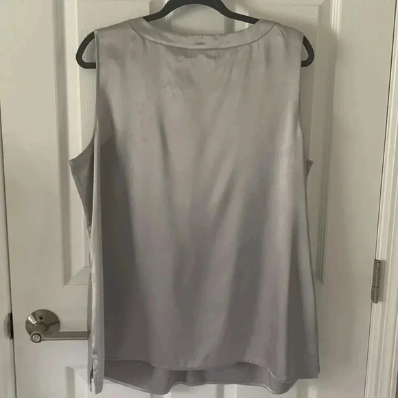 Chicos silver beaded embellished sleeveless blouse size XL (Chicos size 3) - Picture 6 of 8